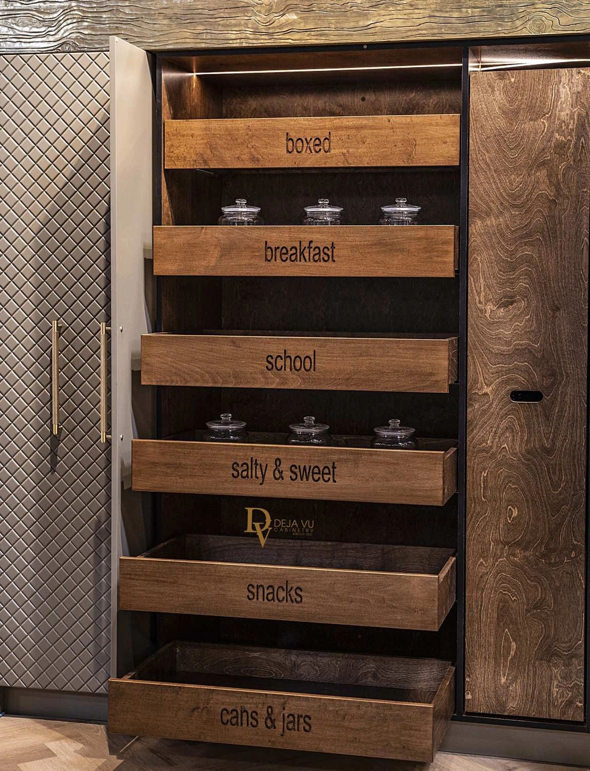 Custom wall units and pantry